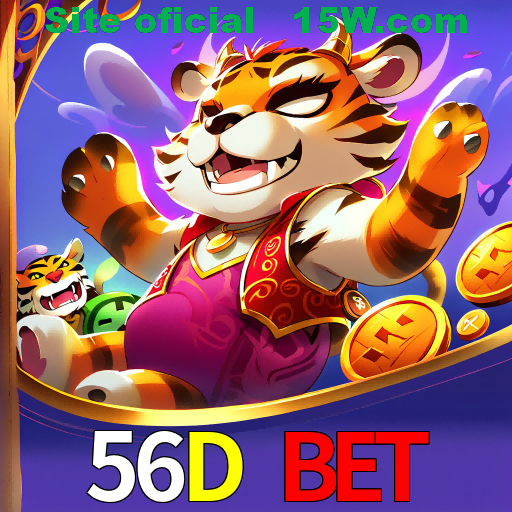 Imagem promocional da 56D Bet mostrando a plataforma e suas vantagens